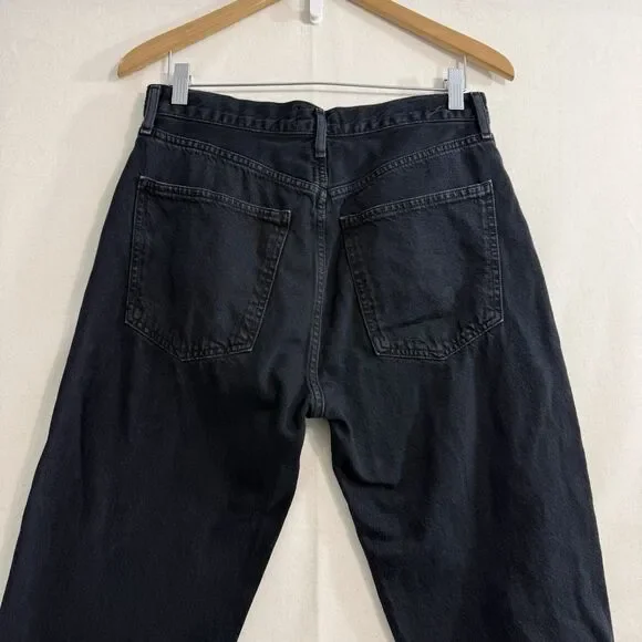 AGOLDE 90's High Rise Straight Black Jeans Womens Size 29 X 29 - Picture 9 of 12